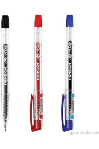 Pensan My King Jel Kalem Seti 2'şer Adet Mavi, Kırmızı, Siyah 0.5 mm Kırtasiye Ürünü ürün görseli 1