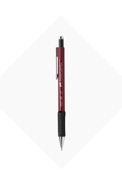 Faber Castell Grip 1347 Uçlu Versatil Kalem 0.7 Bordo ürün görseli 1