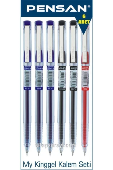Pensan My King 0.5 Mm Jel Kalem Seti 6 Adet ürün görseli 1