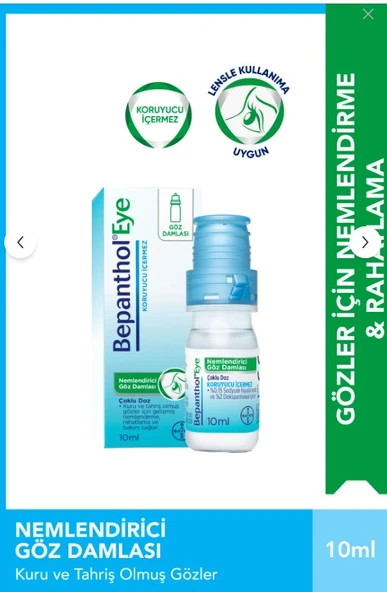 Bepanthol Eye Nemlendirici Göz Çoklu Doz 10ml ürün görseli 1