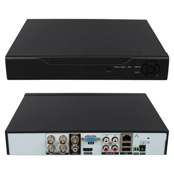 Powermaster PM-12180 4 Kanal 5MP Destekli 1080N H265 Xmeye Video Çıkışlı DVR/XVR Kayıt Cihazı ürün görseli 1