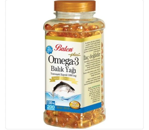 Balen Omega 3 Balık Yağı 200 Yumuşak Kapsül ürün görseli 1