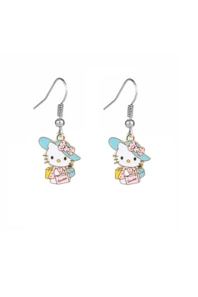 Hello Kitty Renkli Küpe ürün görseli 1