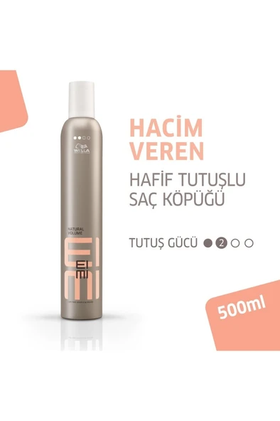 Eimi Natural Volume Hair Mousse Doğal Hacim Veren Saç Köpüğü 500 ml ürün görseli 1