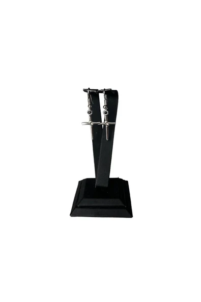 Gotik Hac İşareti  Unisex Küpe - Resim 4