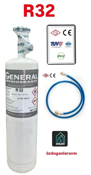 R32 Klima Soğutucu Gaz 700 gr Vanalı Hortumlu ürün görseli 1
