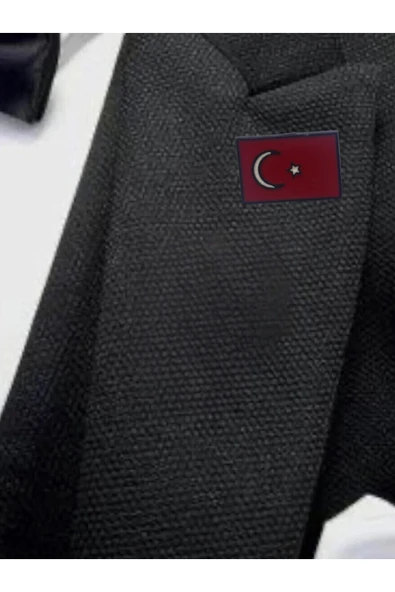 Türk Bayrağı Yaka Iğnesi Rozet - Resim 2