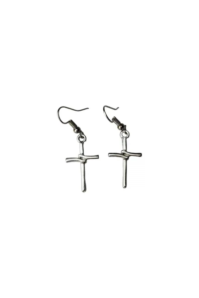 Gotik Hac İşareti  Unisex Küpe - Resim 3