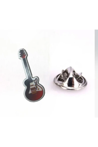 Elektro Gitar Yaka Iğnesi Rozet ürün görseli 1