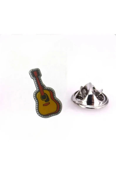 Gitar Yaka Iğnesi Rozet - Resim 2