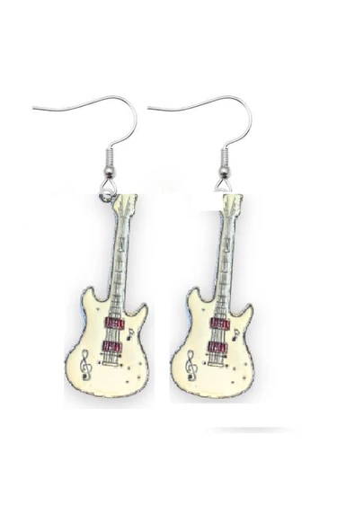 Siyah Gitar Küpe ürün görseli 1