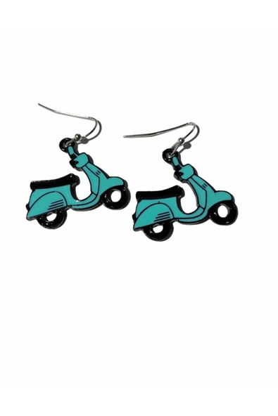 Vespa Motorsiklet Küpe ürün görseli 1