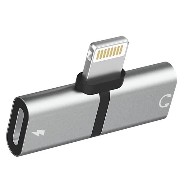 Powermaster PM-18316 İphone Lightning Şarj Kulaklık Çevirici Adaptör Jack ürün görseli 1