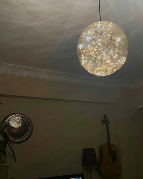 Özel Yapım Peri Led Sarkıt Avize - Resim 4