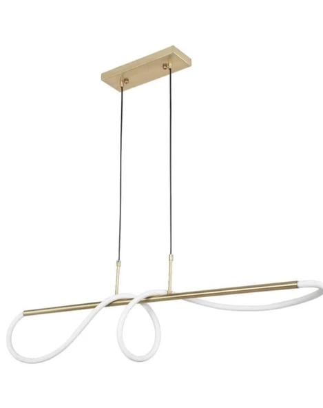 Yumuşak Boru Modern Led Avize - Yemek Masası ürün görseli 1