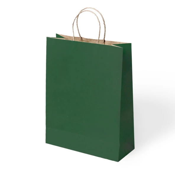 Büküm Saplı Kraft Kağıt Çanta 45x50x12 Cm Pakette 24 Ad. ürün görseli 1