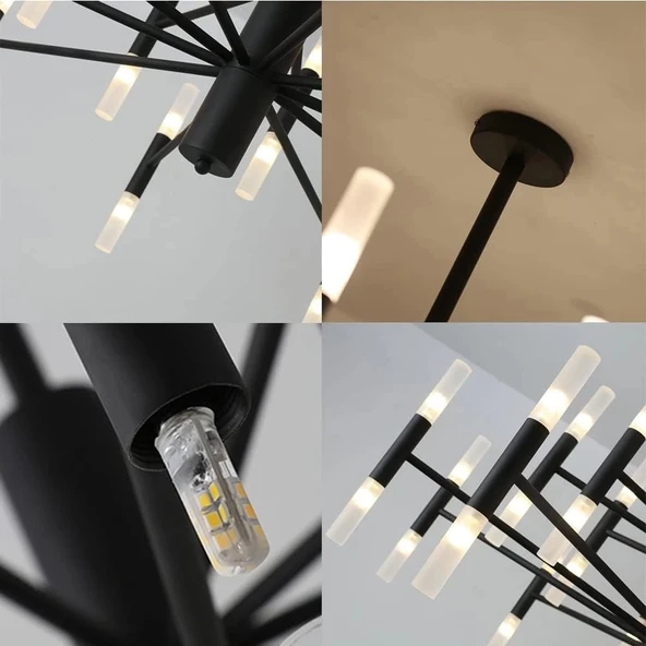 Ledli Plafonyer Oturma Odası Avize - Resim 3