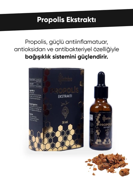 NUTRİBİO Organik Sıvı Propolis Ekstraktı 30ml ürün görseli 1