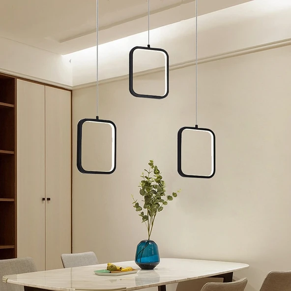 Symbol Sarkıt Led Avize 3x(30*30cm) ürün görseli 1