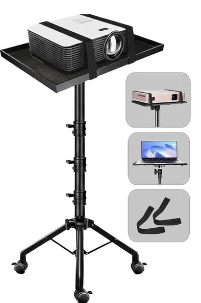 Lastvoice LP-22 Tekerlekli Ayarlanabilir Yüksek Kaliteli Projeksiyon Standı Sehpası 73-163 Cm ürün görseli 1