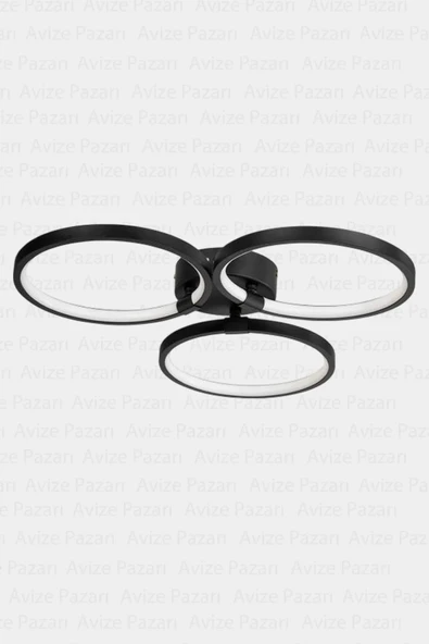 Konda 3lü Led Avize, Salon Avize, Oturma Odası Avize ürün görseli 1