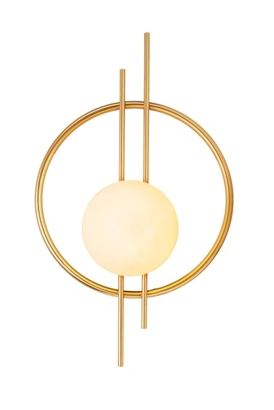 Glop Camlı Modern Ampüllü Aplik Gold - Resim 3