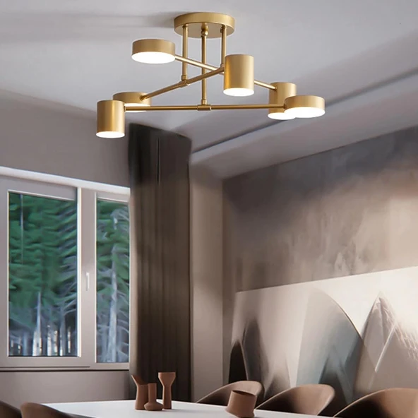 Eaos Lak Ledli Plafonyer Avize - Resim 2