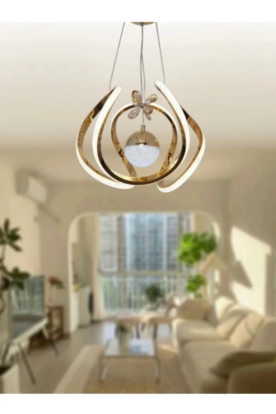 Modern Sarkıt Toplu 3 Renk Sarkıt Salon Avize - Resim 3