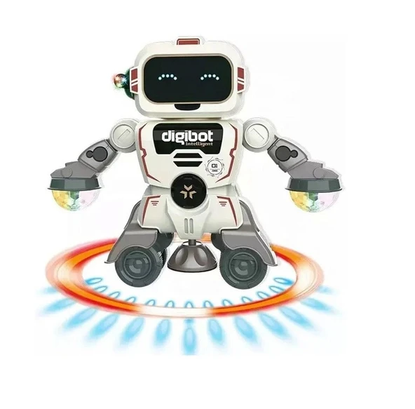 18 cm Sesli Işıklı Danscı Disco Robot 4096 - Resim 2