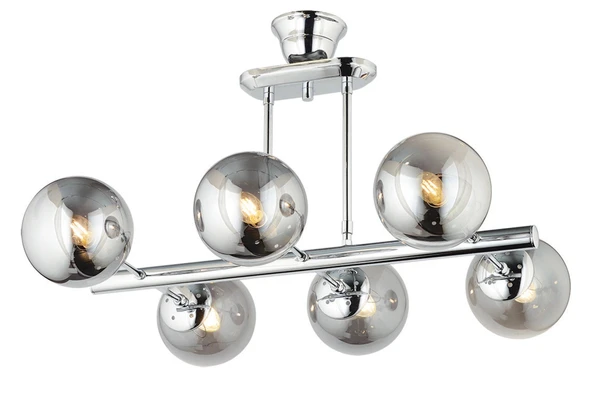 Lamp Space Modern Tasarım Avize Altılı Krom ürün görseli 1