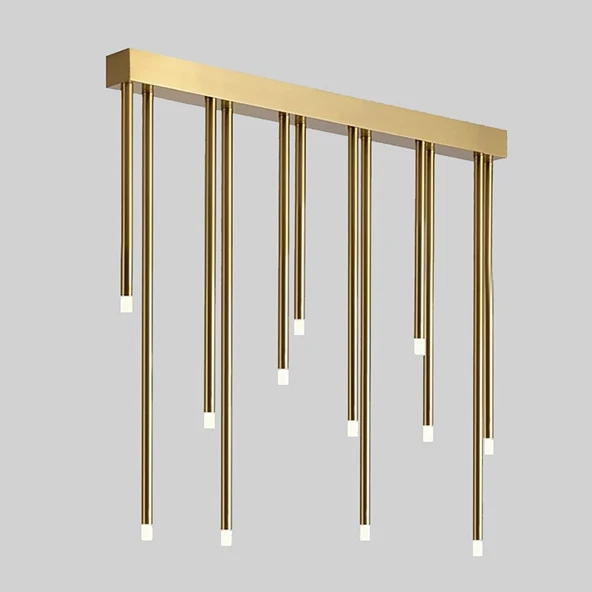 Pipe Plafonyer Led Avize 100 Cm 12li Boru Eskitme ürün görseli 1