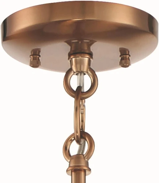 Outer 6'lü Bronz Sarkıt Avize - Resim 3