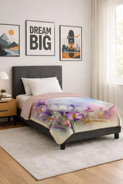 Soft Touch Tek Kişilik Modern Konfor Serisi Termal Battaniye BT0005 RENKLİ 145 X 200 ürün görseli 1
