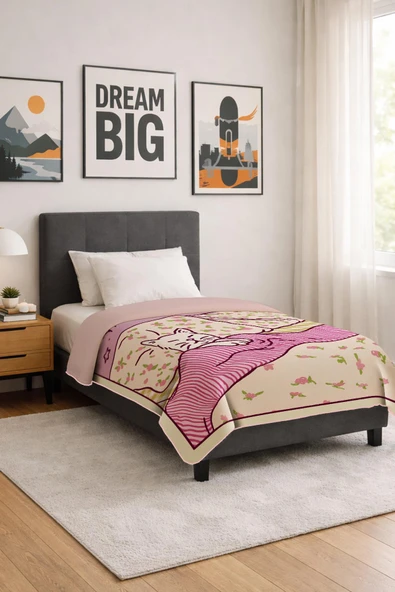Soft Touch Tek Kişilik Modern Konfor Serisi Termal Battaniye BT0004 RENKLİ 145 X 200 ürün görseli 1