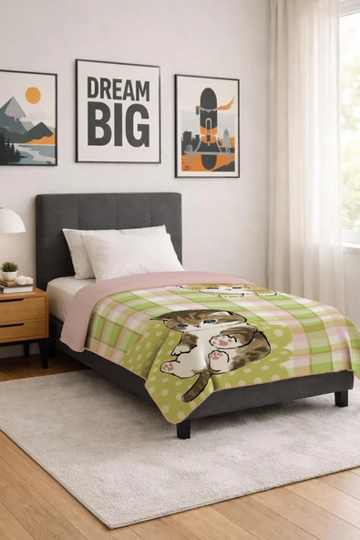 Soft Touch Tek Kişilik Modern Konfor Serisi Termal Battaniye BT0006 RENKLİ 145 X 200 ürün görseli 1
