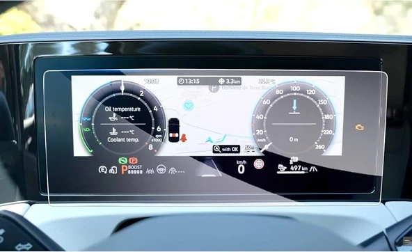 Volkswagen Tiguan 2024-2025 Dijital Gösterge 10.25 inç 9h Nano Ekran Koruyucu ŞEFFAF ürün görseli 1