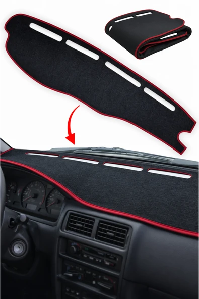 Toyota Corolla Efsane Kasa (1992-1998) Uyumlu Torpido Koruma Halısı - Ön Gösterge Paneli Örtüsü ürün görseli 1