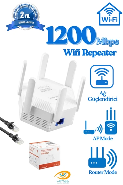 1200 Mbps Sinyal Güçlendirici Wifi Repeater ürün görseli 1