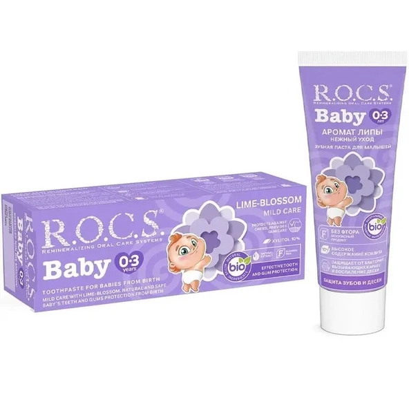Rocs Baby 0-3 Yaş Diş Macunu Ihlamur Özlü 35 Ml-SKT:01/2028 ürün görseli 1