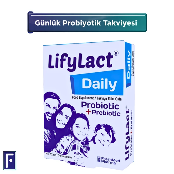 Daily Probiyotik, Prebiyotik, 30 Kapsül , Günlük Probiyotik ürün görseli 1