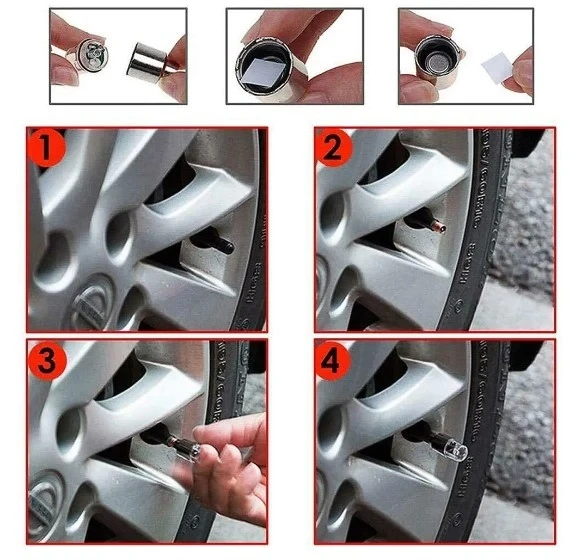 Işıklı Bisiklet Araba Sibop Kapağı 2 Adet - Resim 5