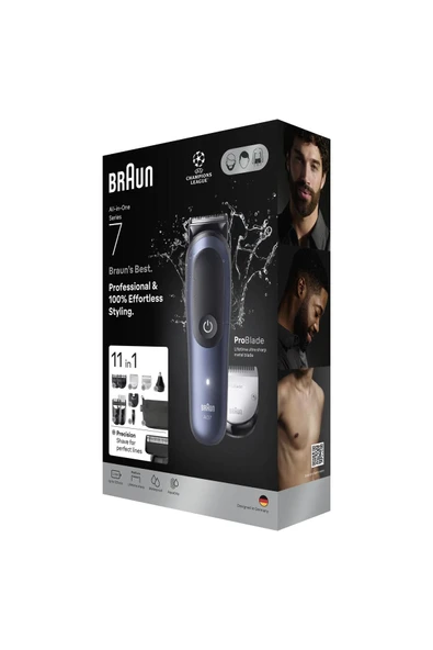 Braun Hepsi Bir Arada Series 7, 11’i 1 arada Tıraş Kiti, ProBlade, AutoSense, AIO7540 ürün görseli 1