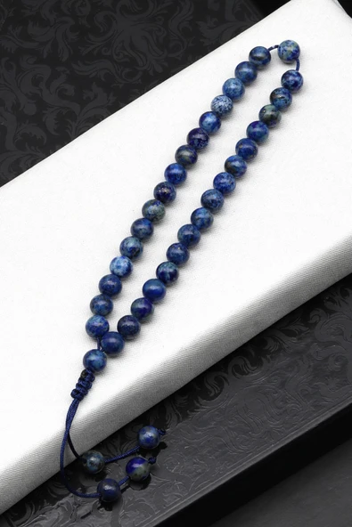 Lapis Lazuli Doğal Taş Bileklik Tesbih 6 mm Küre Kesim ürün görseli 1