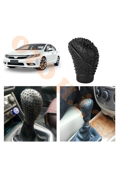 OTO H.İ.T. HONDA CİVİC FB7 OTOMATİK VİTES UYUMLU VİTES KILIFI MAT SİYAH ürün görseli 1