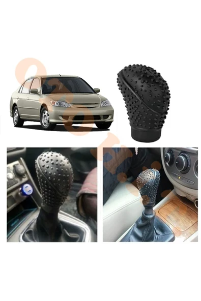OTO H.İ.T. HONDA CİVİC VTEC MANUEL VİTES UYUMLU VİTES KILIFI MAT SİYAH ürün görseli 1