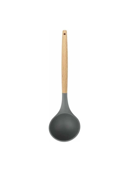 Ahşap Saplı Silikon Kepçe 31 cm ürün görseli 1