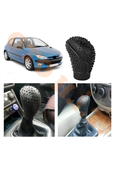 OTO H.İ.T. PEUGEOT 206 OTOMATİK VİTES UYUMLU VİTES KILIFI MAT SİYAH ürün görseli 1