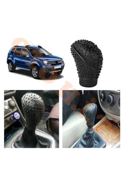 OTO H.İ.T. DACİA DUSTER 1 MAKYAJSIZ MANUEL VİTES UYUMLU VİTES KILIFI MAT SİYAH ürün görseli 1