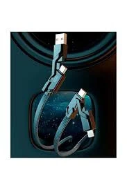 AZEADA 1.5 METRE DATA CABLE 65WATT FAST CHARGING 2 -IN-2 ürün görseli 1