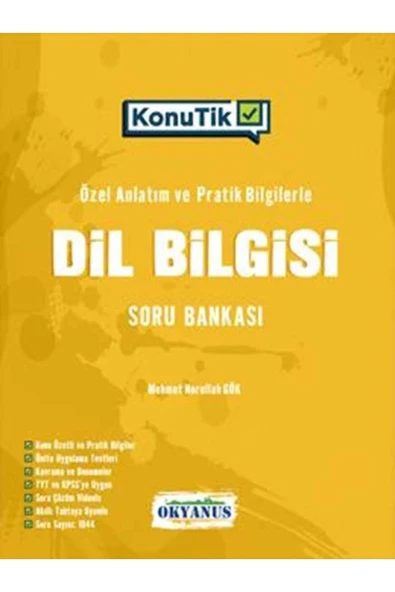 Tyt Konutik Dil Bilgisi Soru Bankası ürün görseli 1